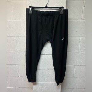 Nautica Black Long-underwear  Joggers